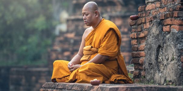 Monk in prayer